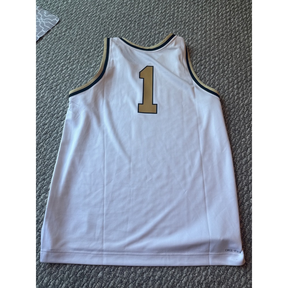 Nike Colorado Buffaloes BUFFS #1 Basketball Jersey Mens Large White Gold Dri-FIT - Picture 5 of 7